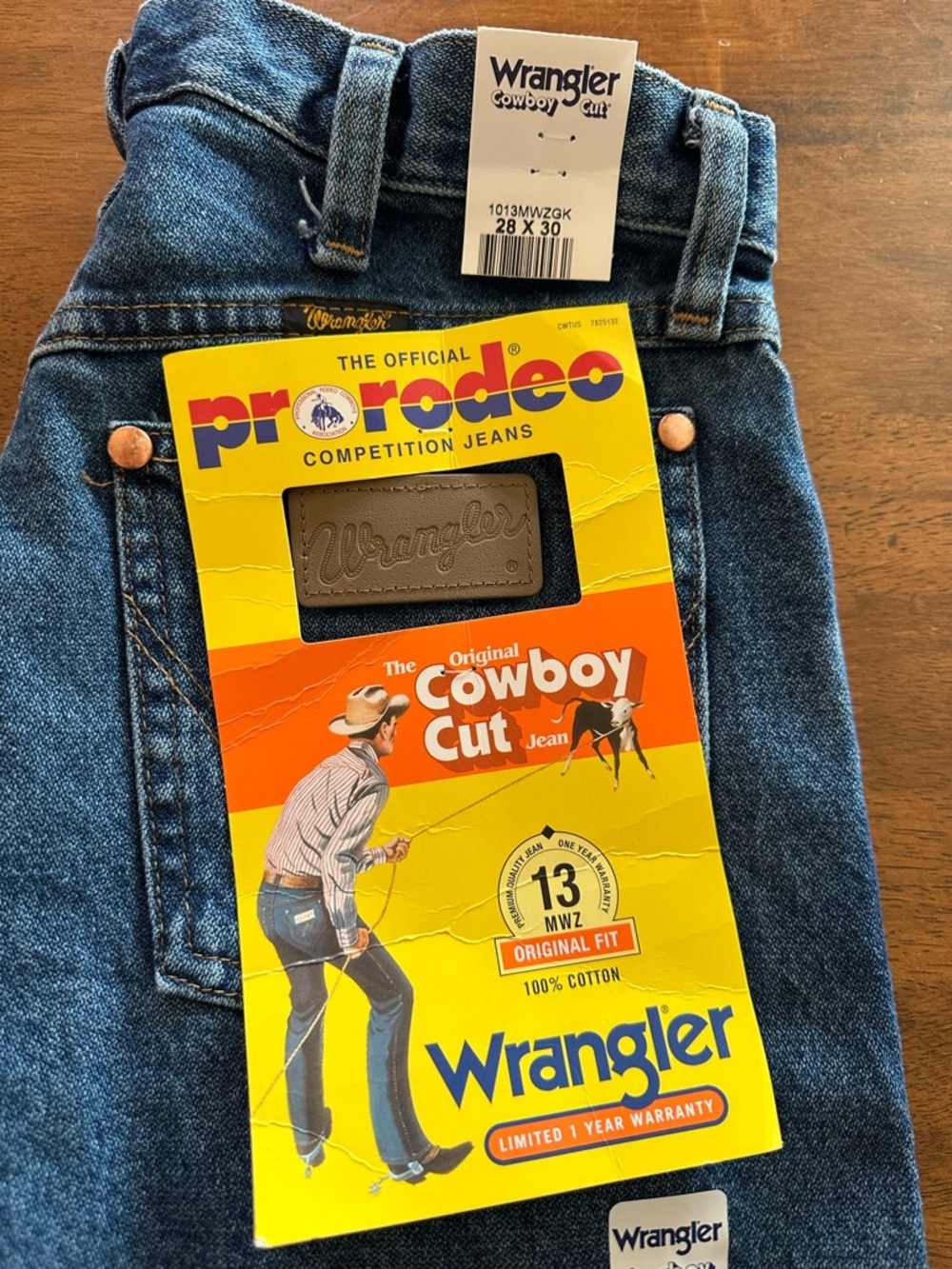 Wrangler Men’s Bootcut Jeans — Dark Blue Denim NWT - Picture 2 of 5
